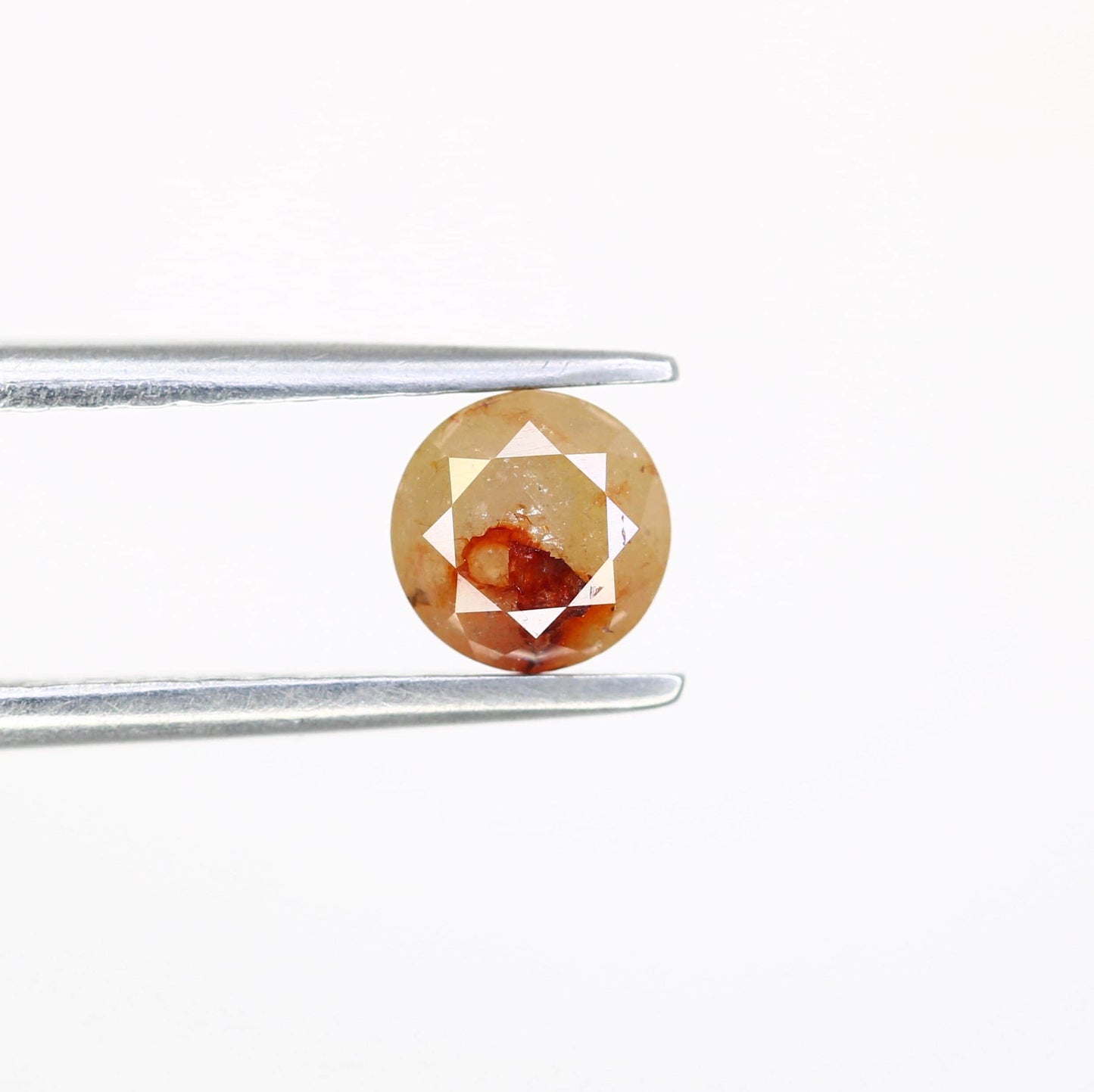 Unique Natural Rustic Round Cut Diamond - Artisan Gemstone for Engagement Rings & Custom Jewelry