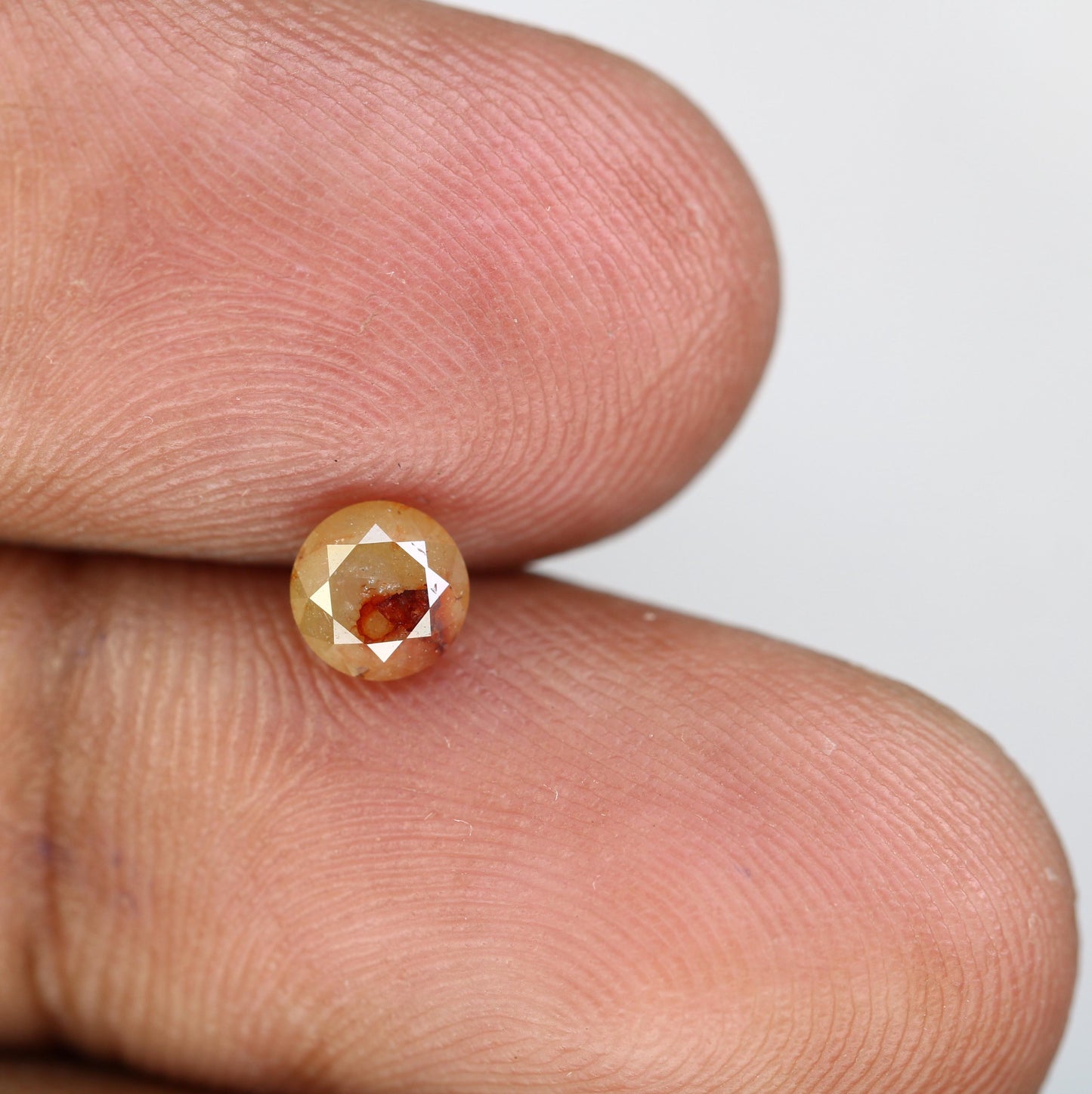 Unique Natural Rustic Round Cut Diamond - Artisan Gemstone for Engagement Rings & Custom Jewelry