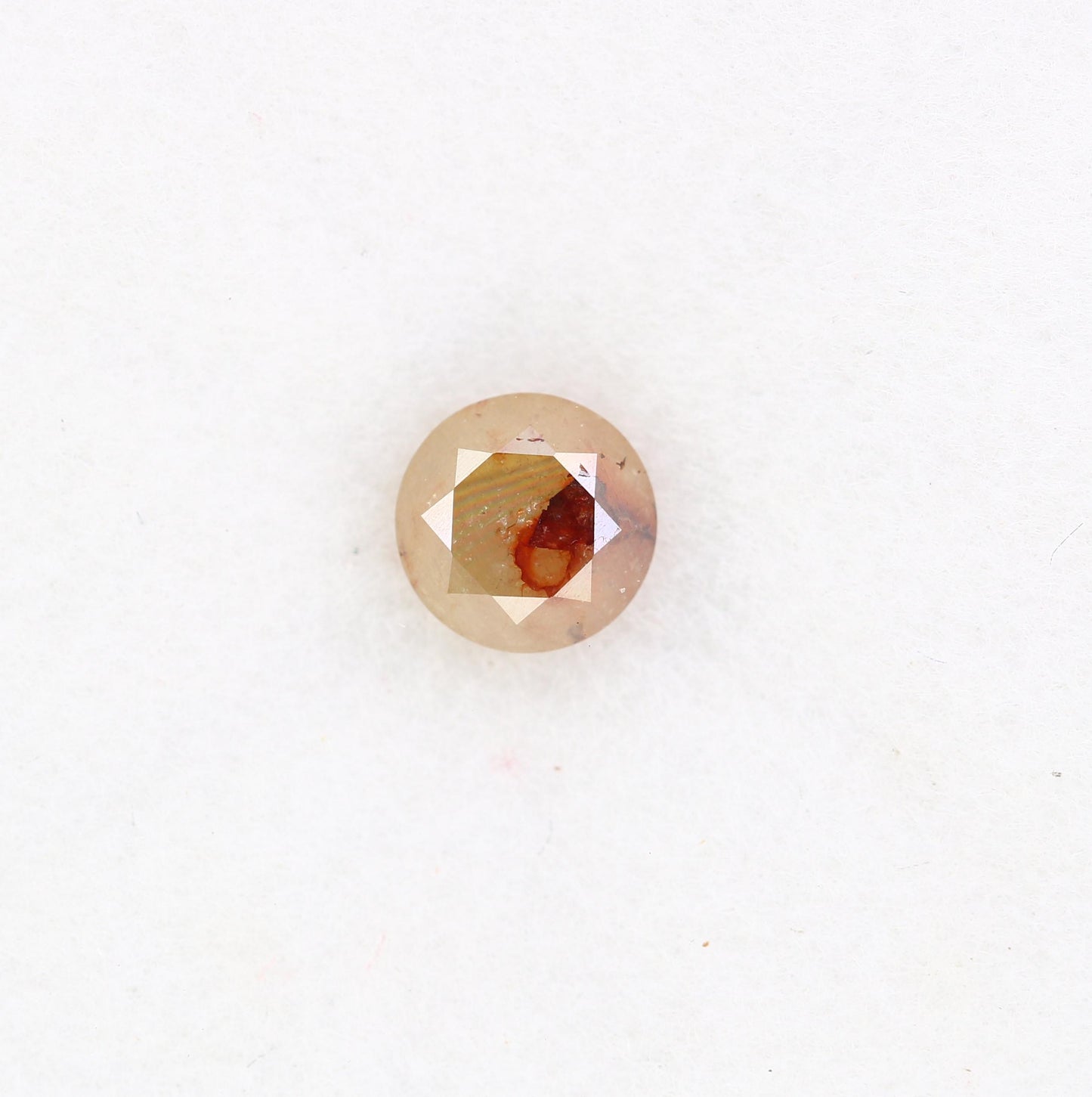 Unique Natural Rustic Round Cut Diamond - Artisan Gemstone for Engagement Rings & Custom Jewelry