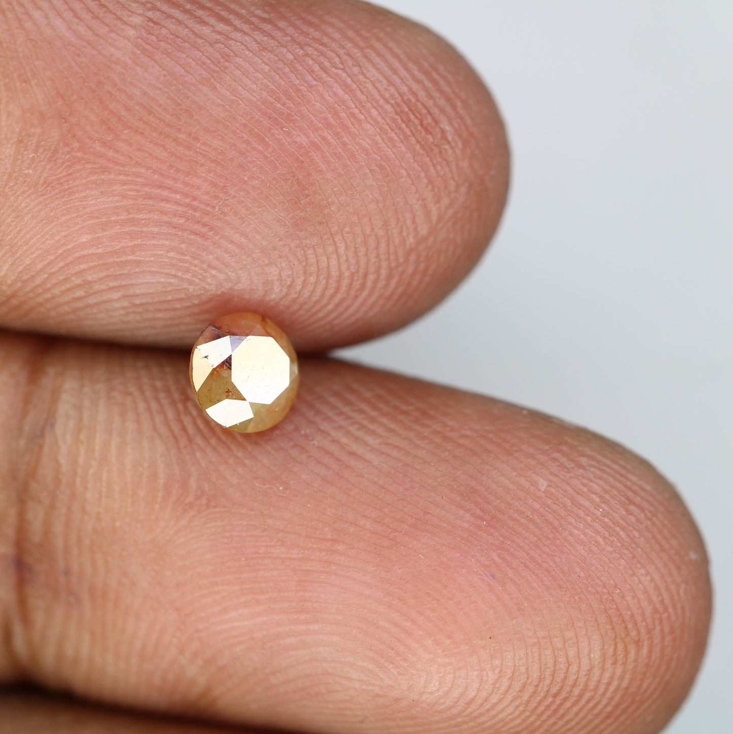 Unique Natural Rustic Round Cut Diamond - Artisan Gemstone for Engagement Rings & Custom Jewelry