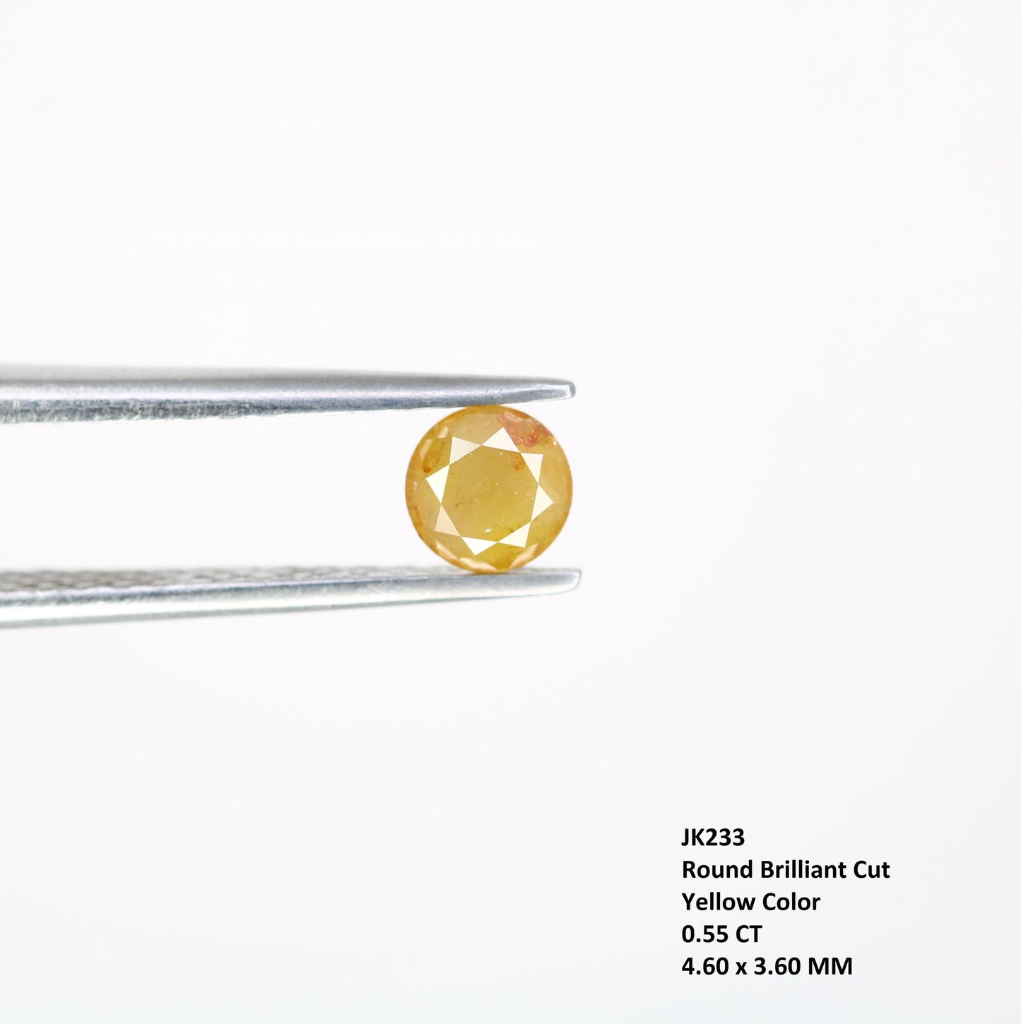 Dazzling Natural Yellow Rustic Round Cut Diamond - Exquisite Gemstone for Engagement Rings, Unique Jewelry & Custom Creations