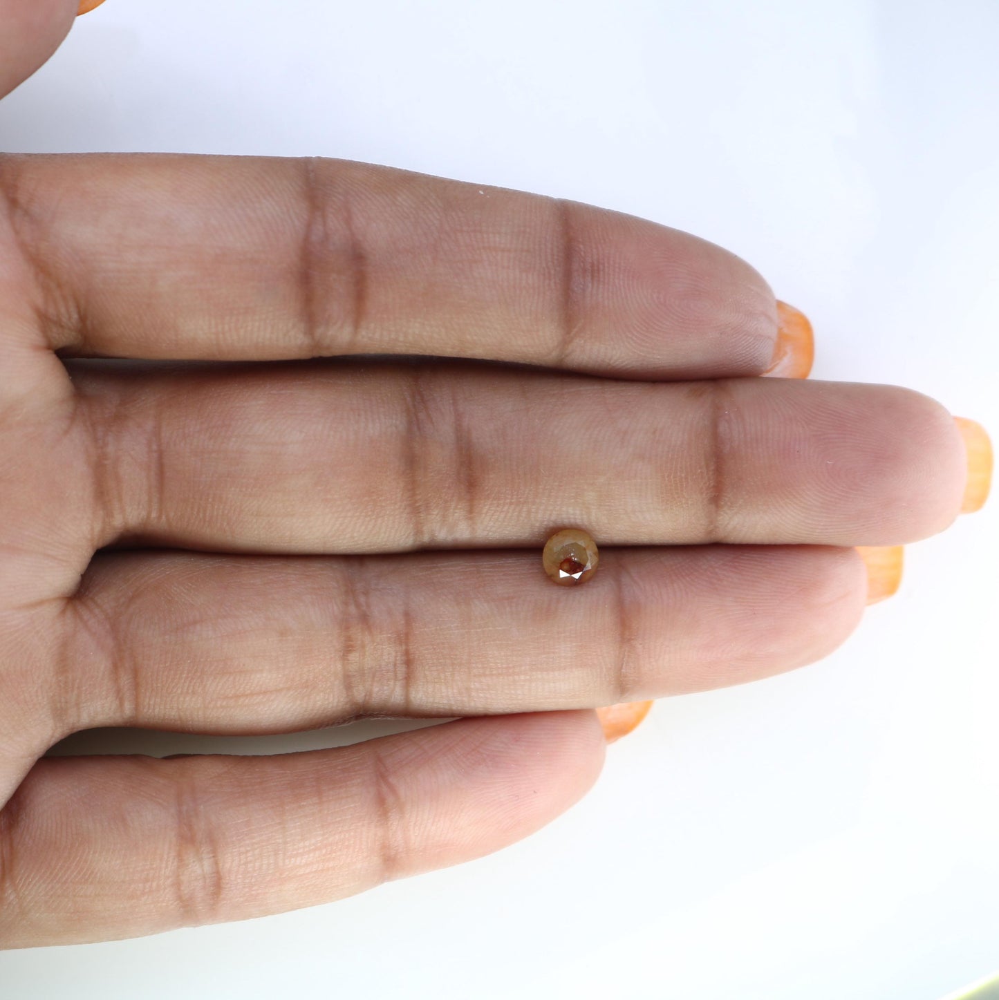 Unique Natural Rustic Round Cut Diamond - Artisan Gemstone for Engagement Rings & Custom Jewelry