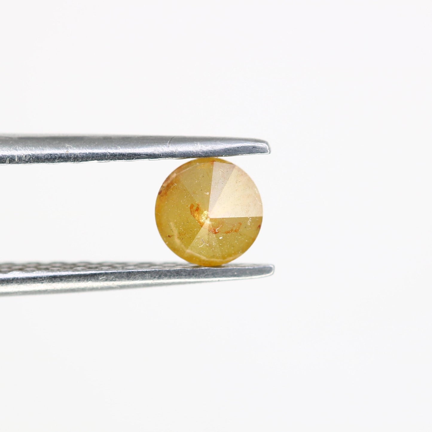 Dazzling Natural Yellow Rustic Round Cut Diamond - Exquisite Gemstone for Engagement Rings, Unique Jewelry & Custom Creations