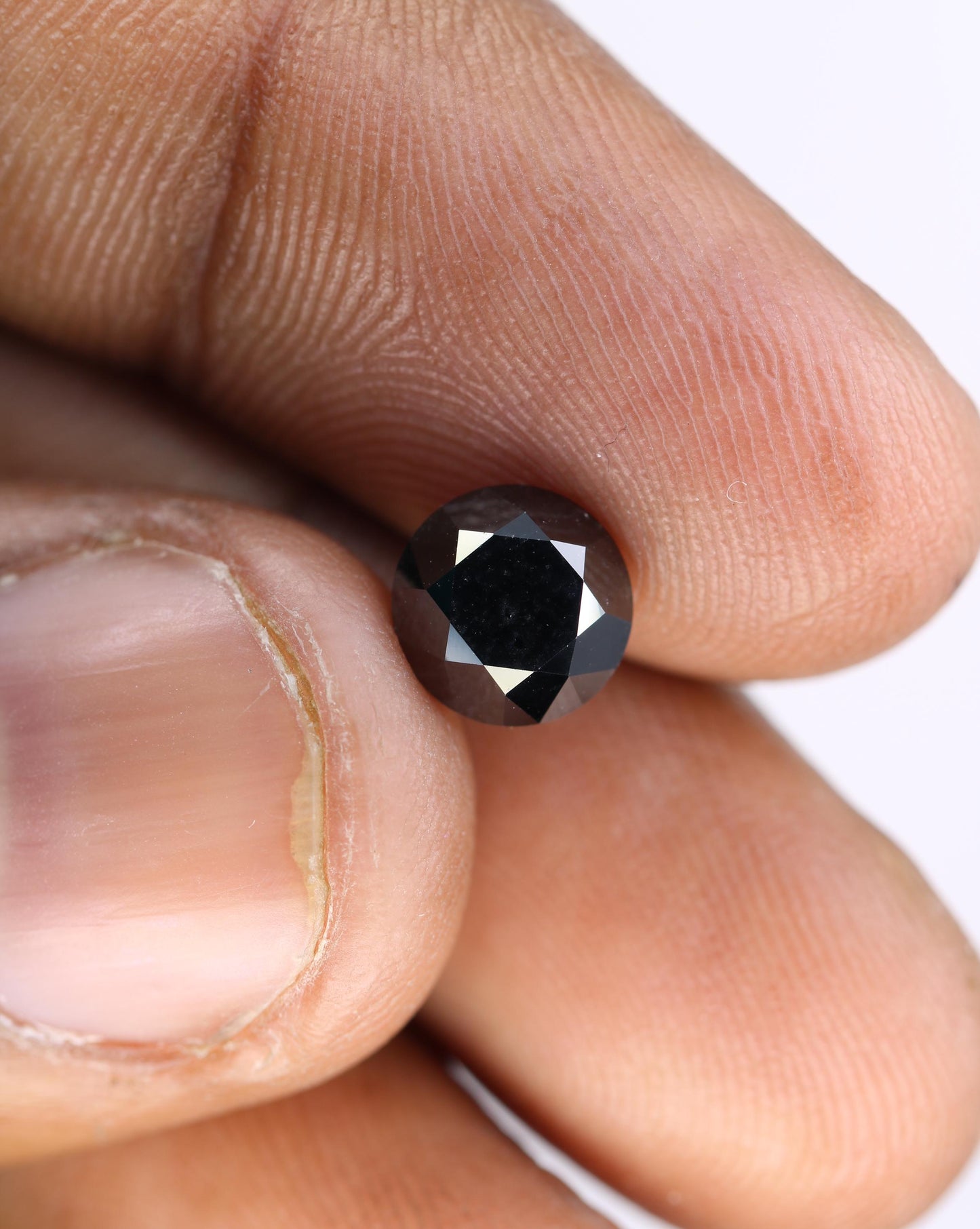 2.46 CT Premium Loose Black Treated Diamond | Fancy Black Stone for Jewelry Design | Perfect Gift for Anniversaries | Gemstone for Custom