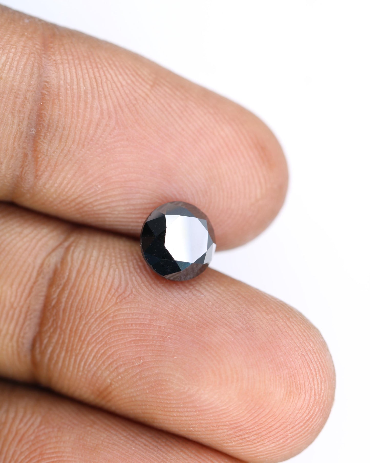 2.50 CT Natural Loose Black Treated Diamond | Unique Fancy Black Diamond for Jewelry Making | Perfect Anniversary Gift | Handcrafted Jewelry
