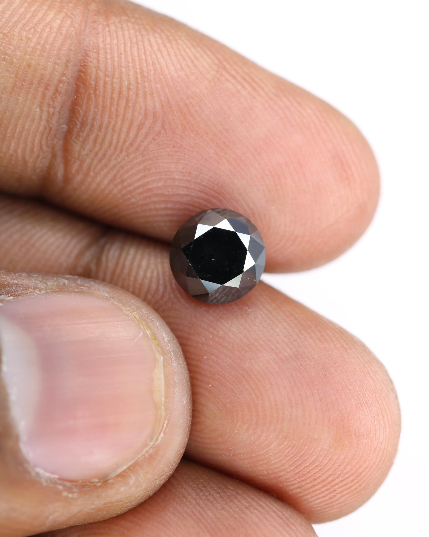 2.50 CT Natural Loose Black Treated Diamond | Unique Fancy Black Diamond for Jewelry Making | Perfect Anniversary Gift | Handcrafted Jewelry