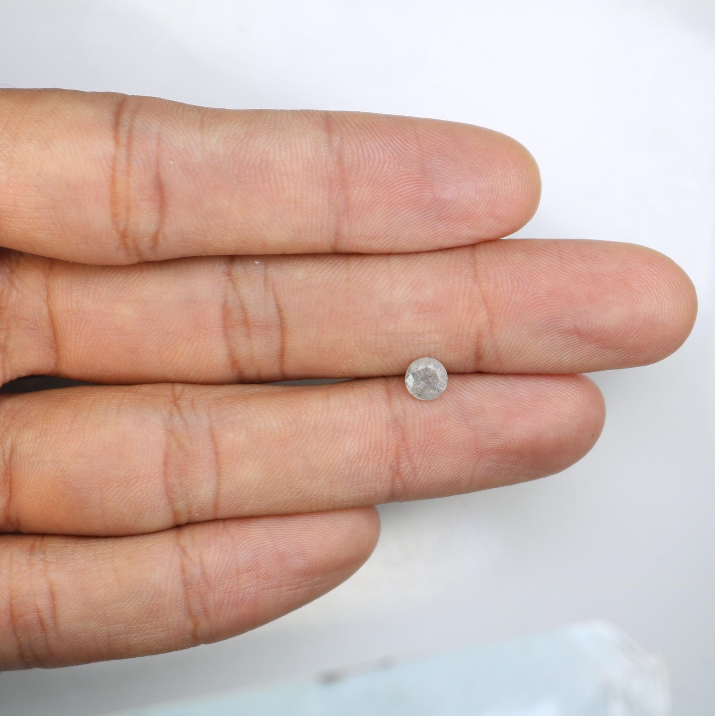 Natural Salt and Pepper Diamond - 0.58 Carat Loose Shield Shape Gemstone for Custom Jewelry and Engagement Rings