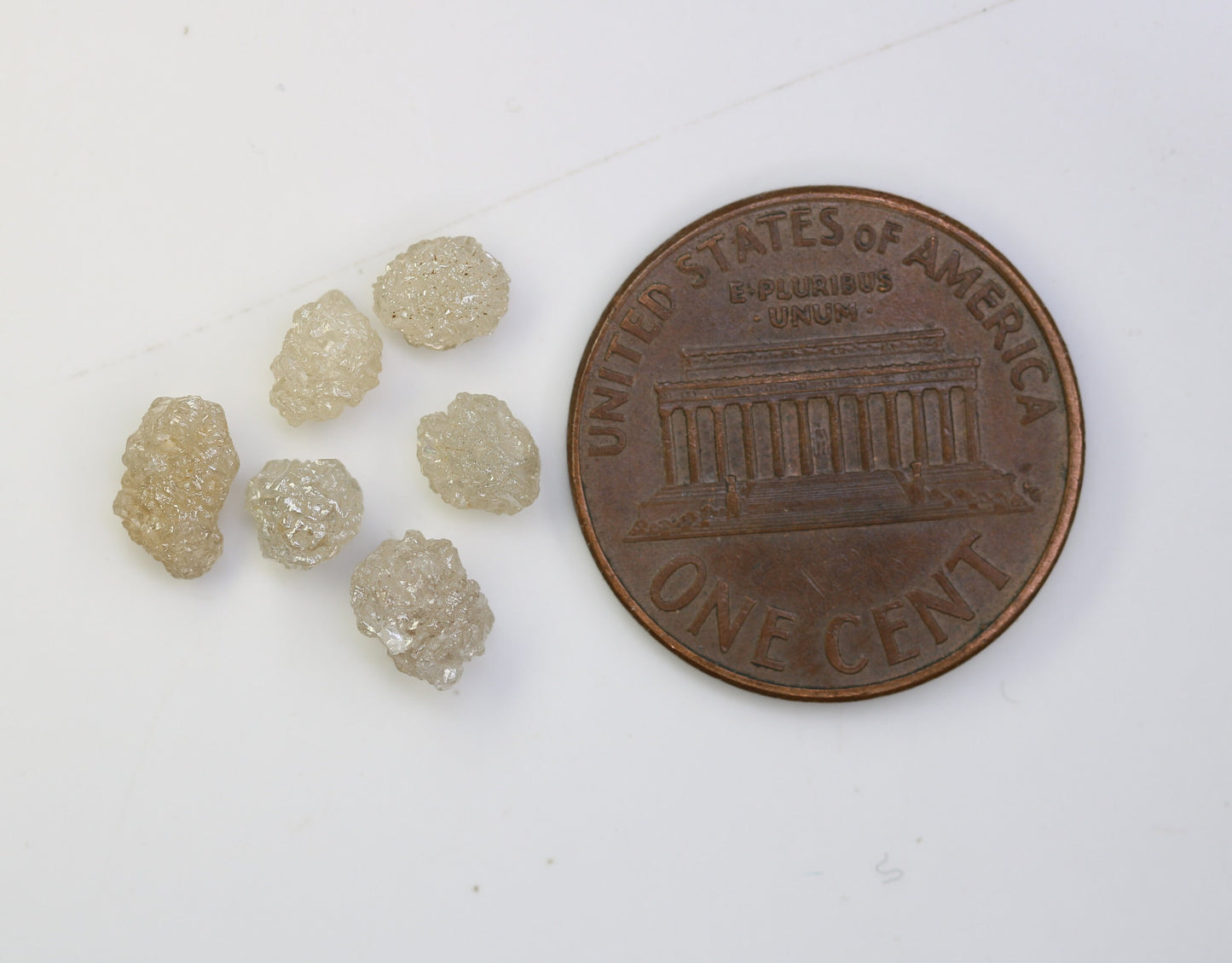 3.40 CT Natural Rough Loose Diamonds, 6.70 to 4.40 MM Gray Uncut Stones, Precious Gemstones for Jewelry Making, Unique Gift for Anniversary