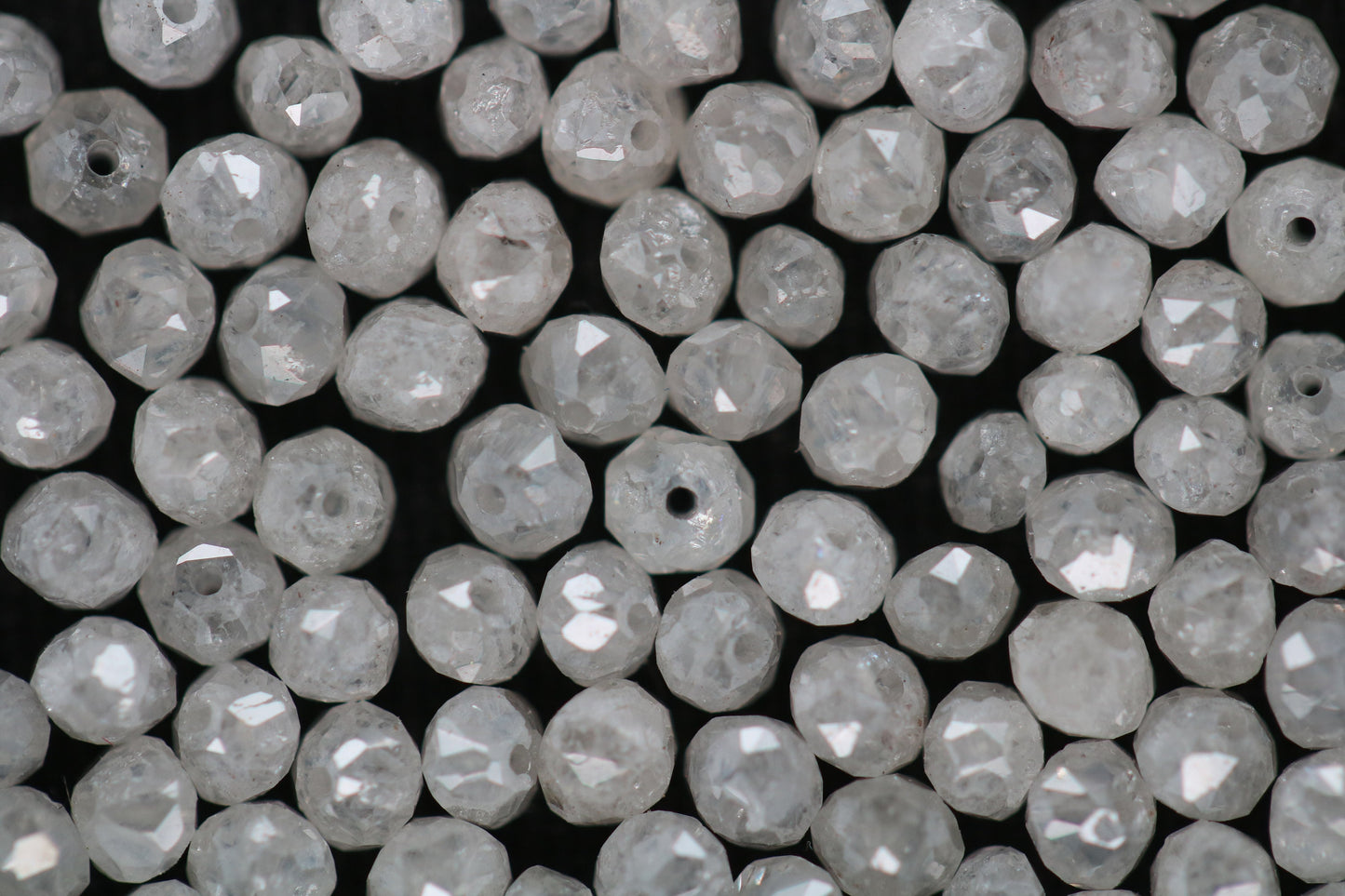 Natural Loose Round Ice Gray Diamonds Lot โ 20 Pieces, Fancy Color, I1-I3 Clarity, 1.50 to 3.10 MM โ Raw Diamonds for Custom Jewelry Making