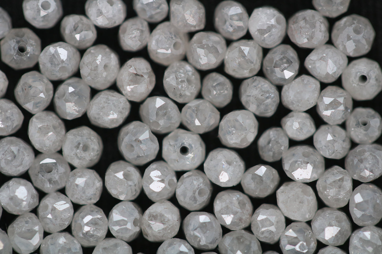 Natural Loose Round Ice Gray Diamonds Lot โ 20 Pieces, Fancy Color, I1-I3 Clarity, 1.50 to 3.10 MM โ Raw Diamonds for Custom Jewelry Making