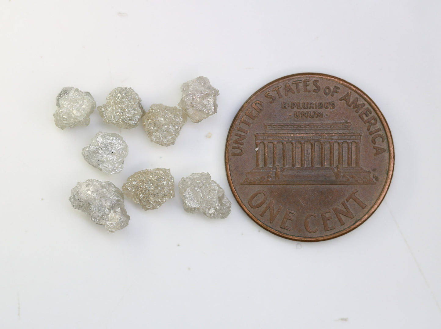 5.76 CT 7 MM Earth-Mined Colorless Rough Diamond, Uncut Gemstone for Earrings, Necklaces, and Anniversary Jewelry Gifts for Women