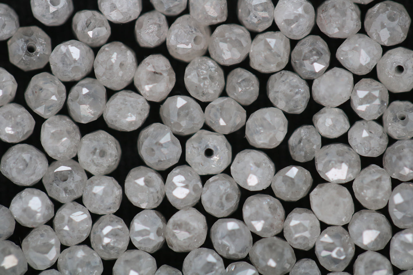 Natural Loose Round Ice Gray Diamonds Lot โ 20 Pieces, Fancy Color, I1-I3 Clarity, 1.50 to 3.10 MM โ Raw Diamonds for Custom Jewelry Making