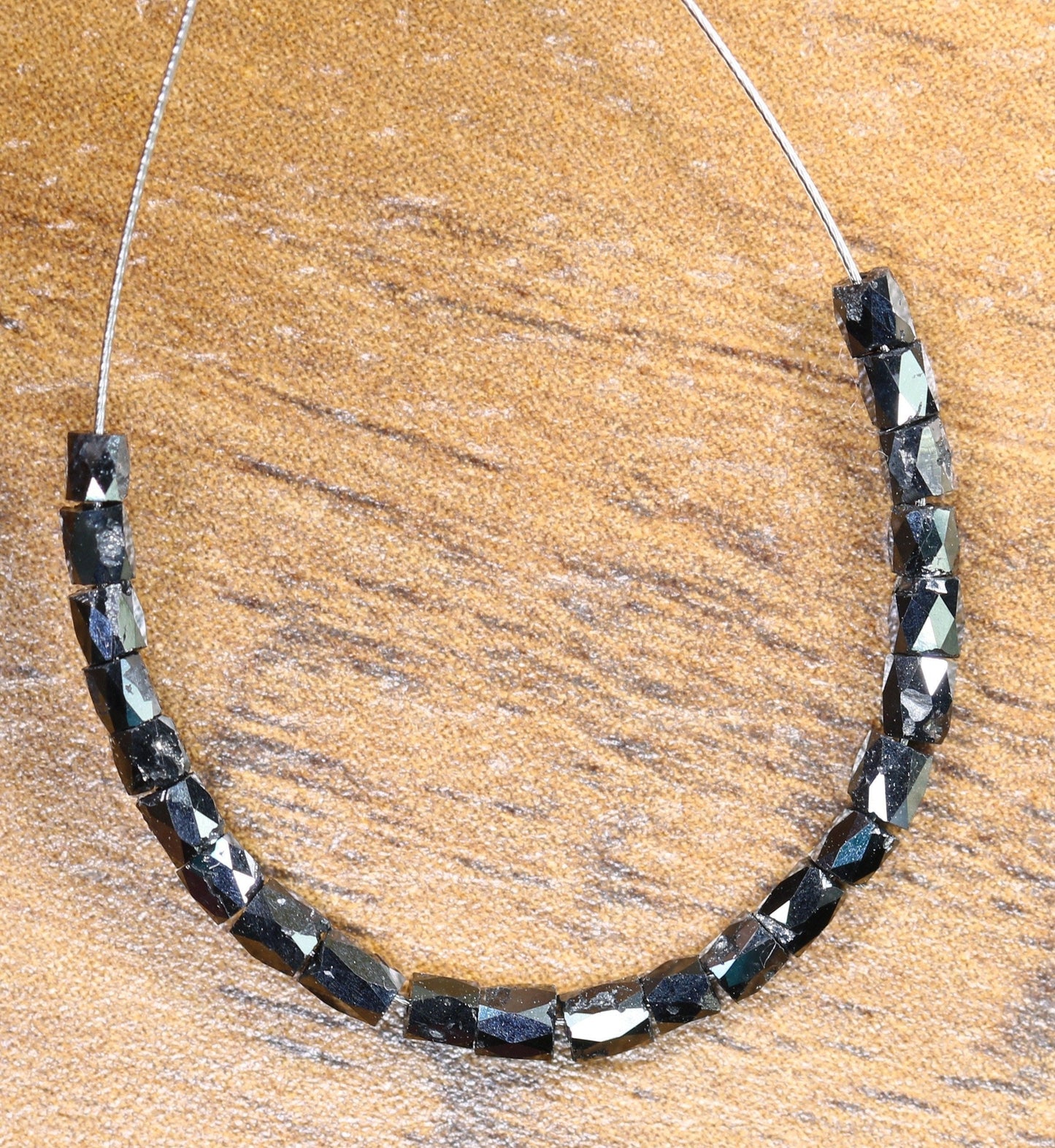 Stunning Black Diamond Beads | AAA Quality Faceted Loose Gems for Retro Crystal Necklaces | Unique DIY Jewelry Making Supplies & Craft Beads