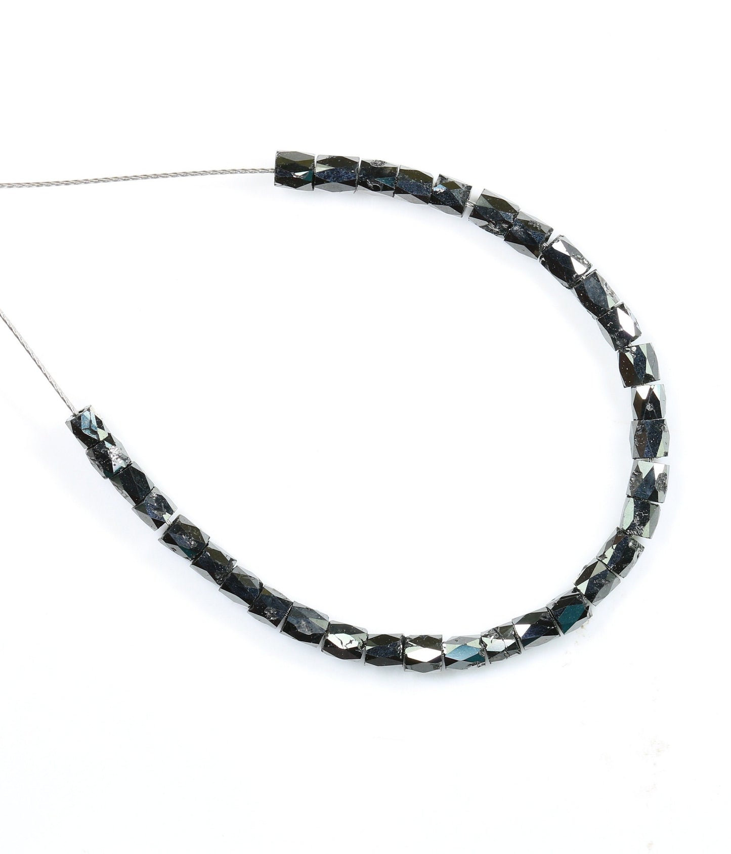 Stunning Black Diamond Beads | AAA Quality Faceted Loose Gems for Retro Crystal Necklaces | Unique DIY Jewelry Making Supplies & Craft Beads