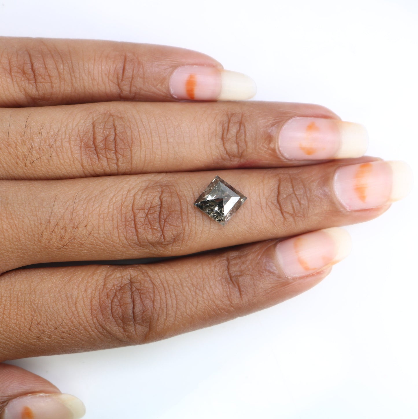 3.54 CT Shape Salt and Pepper Kite Shape - Natural Kite shape Loose Diamond -For 14k Gold Jewelry - Christmas Gift - LABORDAY Offer