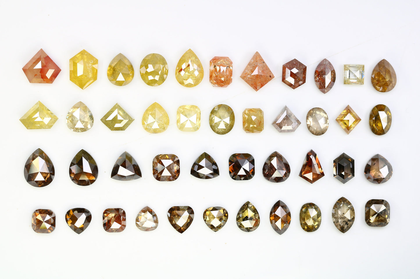One-of-a-Kind Salt and Pepper Gemstone | Artisan Cut Mixed Shape Diamonds | Natural Loose Stones for Bridal Jewelry | Ideal Gift for Couples