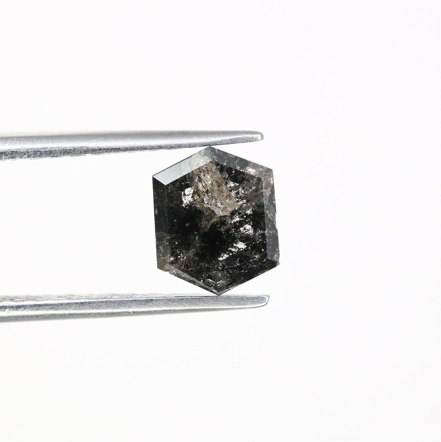 1.79 CT Natural Loose Hexagon - Salt and Pepper Hexagon For Rings - Rings Gifts For Wedding - Fancy Gift for Her - Handmade Diamond