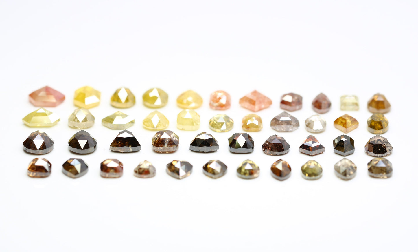 One-of-a-Kind Salt and Pepper Gemstone | Artisan Cut Mixed Shape Diamonds | Natural Loose Stones for Bridal Jewelry | Ideal Gift for Couples
