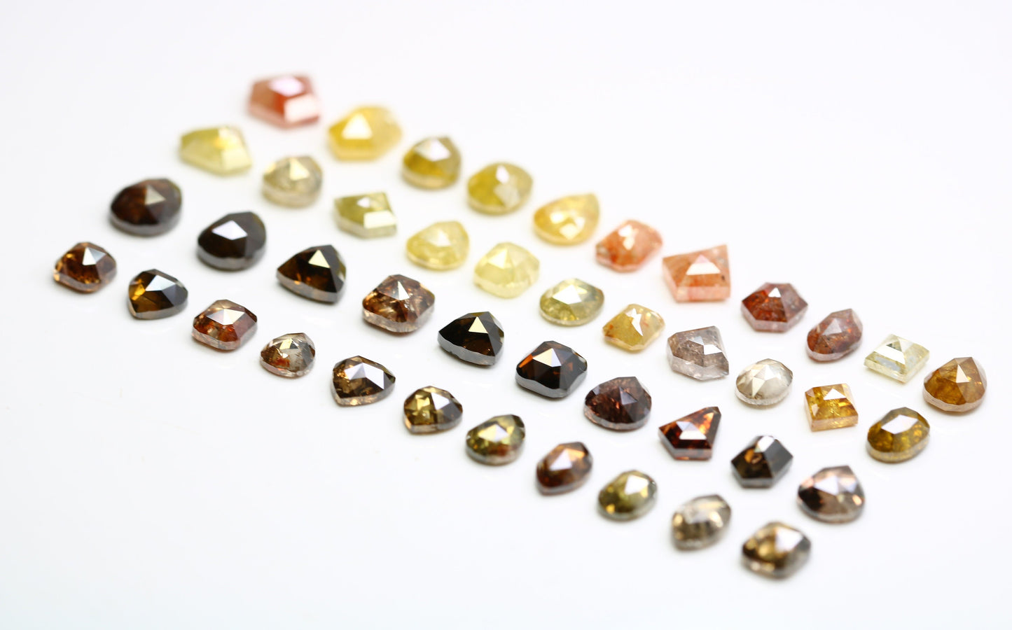 One-of-a-Kind Salt and Pepper Gemstone | Artisan Cut Mixed Shape Diamonds | Natural Loose Stones for Bridal Jewelry | Ideal Gift for Couples