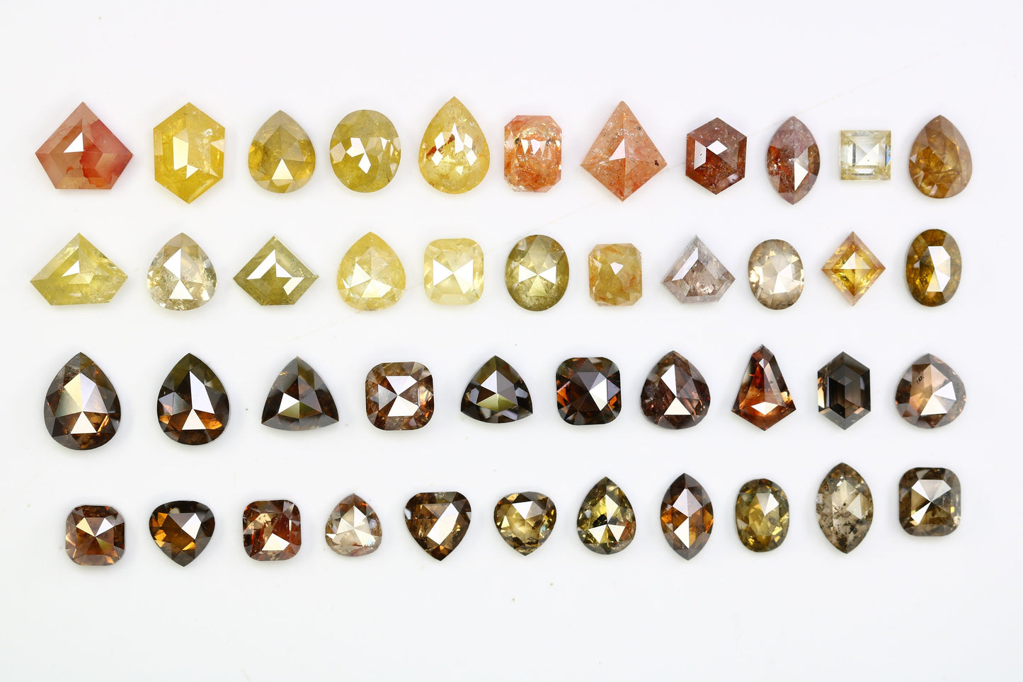 One-of-a-Kind Salt and Pepper Gemstone | Artisan Cut Mixed Shape Diamonds | Natural Loose Stones for Bridal Jewelry | Ideal Gift for Couples