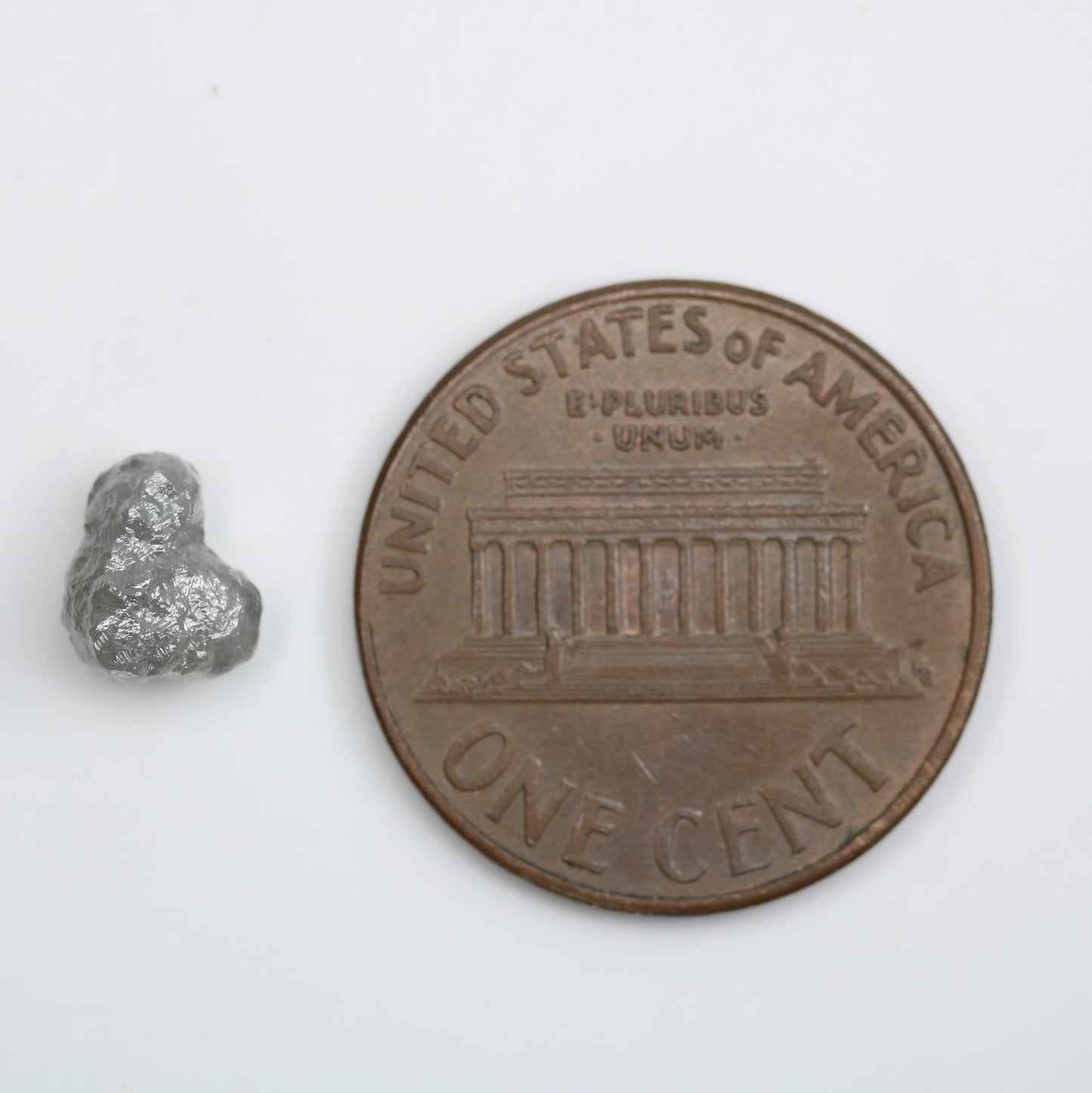 1.4 CT Natural Uncut Dark Grey Diamond - Raw Gemstone for Unique Designer Jewelry - Perfect for Custom Gold Rings