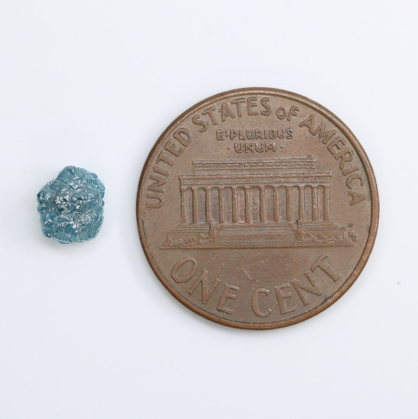 0.97 CT Treated Blue Rough Uncut Diamond - Irregular Blue Gemstone - Perfect for Custom Gold Rings