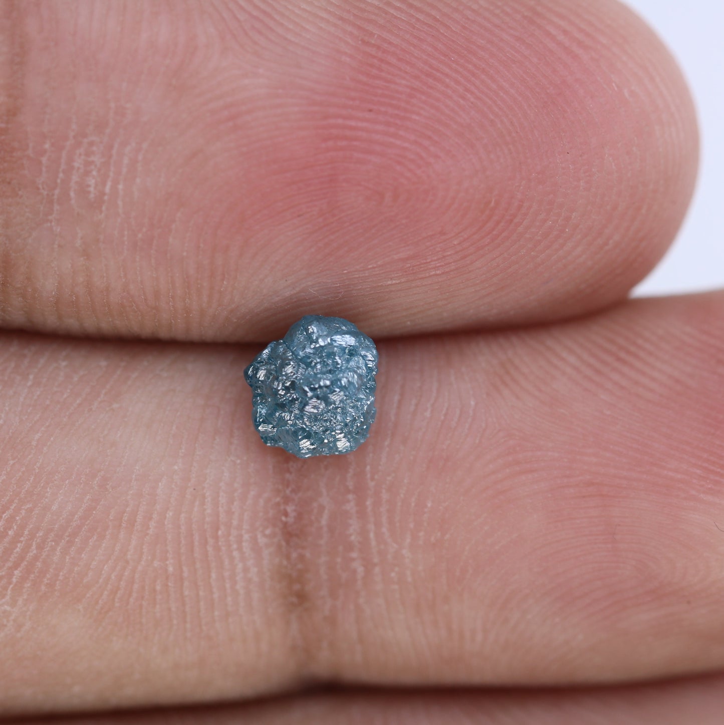 0.97 CT Treated Blue Rough Uncut Diamond - Irregular Blue Gemstone - Perfect for Custom Gold Rings