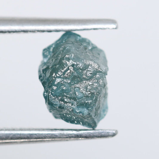 0.99 CT Natural Uncut Blue Rough Diamond - Ideal for Gold Wedding Ring - Perfect Gemstone for Custom Gold Jewelry