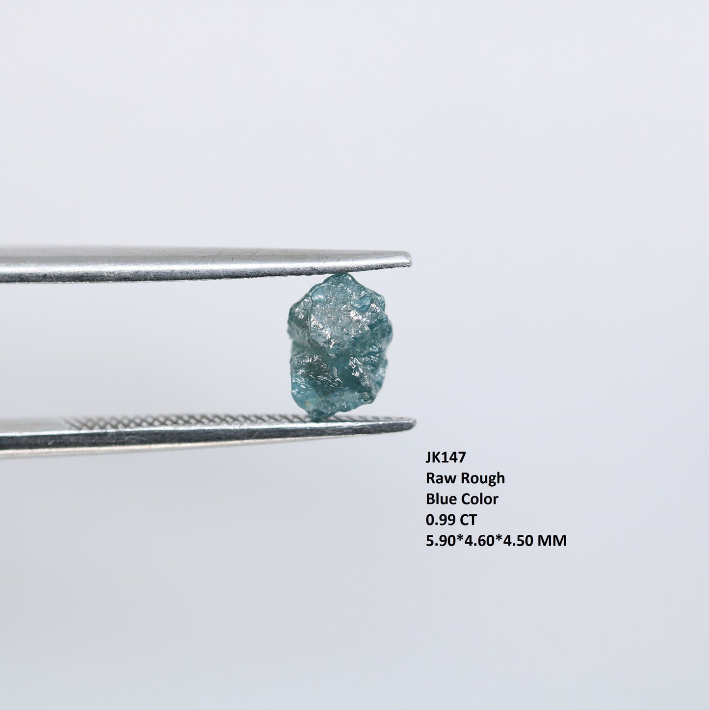 0.99 CT Natural Uncut Blue Rough Diamond - Ideal for Gold Wedding Ring - Perfect Gemstone for Custom Gold Jewelry