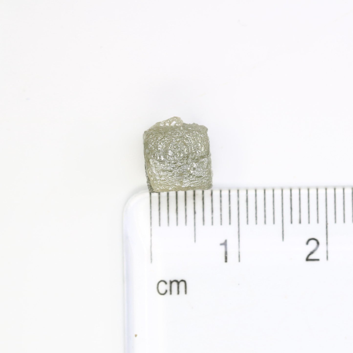 5.92 CT Natural Grey Rough Diamond Cube - Uncut Raw Gemstone for Artisan Jewelry - Loose Diamond - Perfect for Custom Design