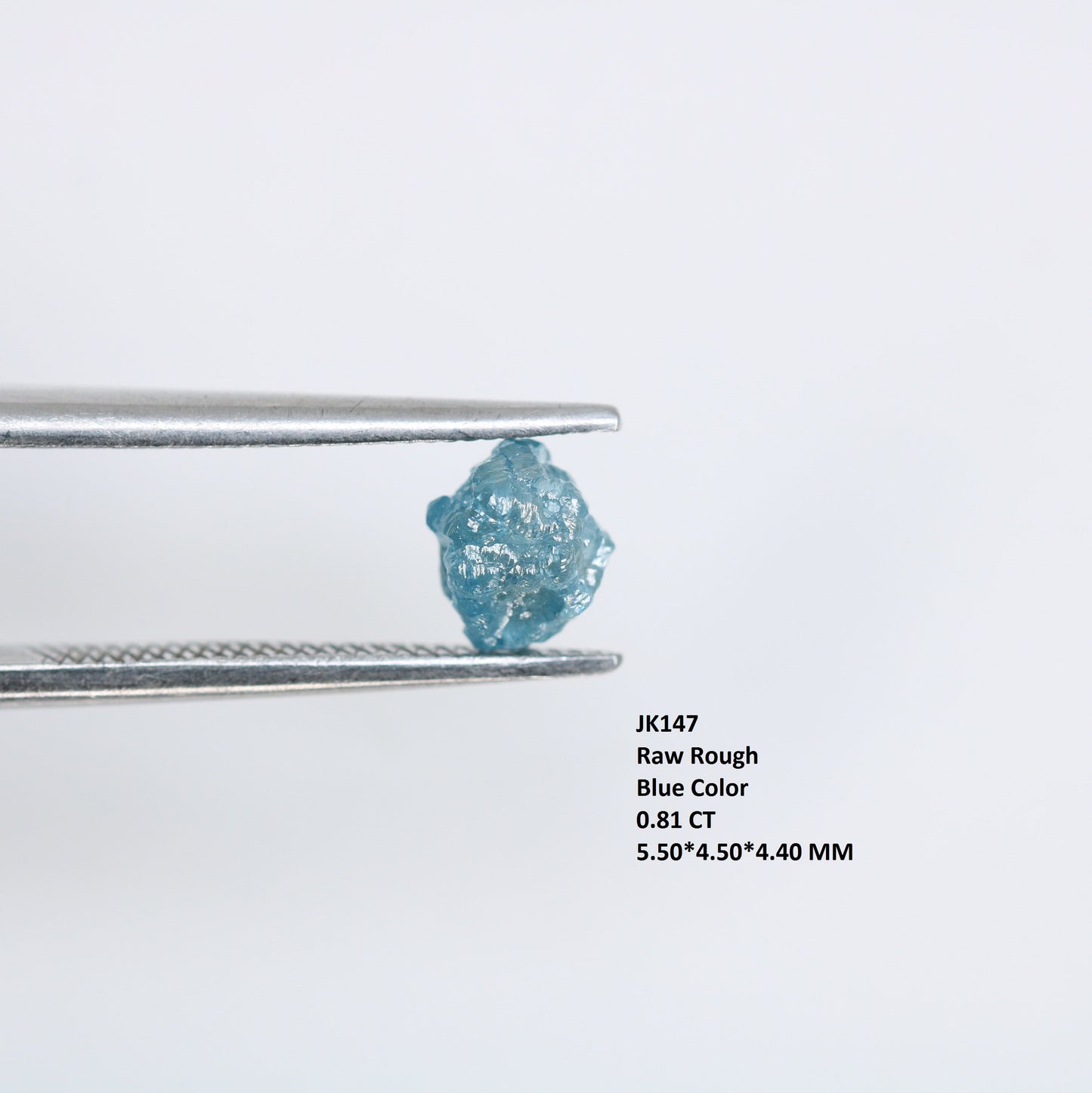 0.81 CT Blue Fancy Rough Uncut Diamond - Unique Gemstone for Engagement Rings and Custom Gold Jewelry