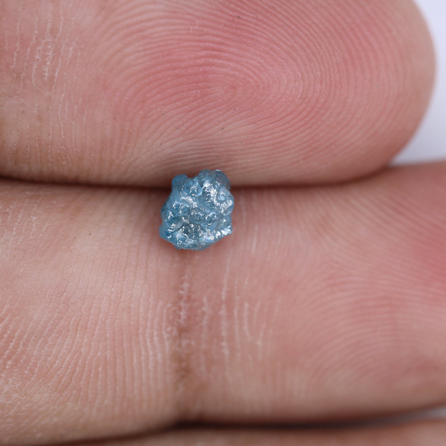 0.81 CT Blue Fancy Rough Uncut Diamond - Unique Gemstone for Engagement Rings and Custom Gold Jewelry