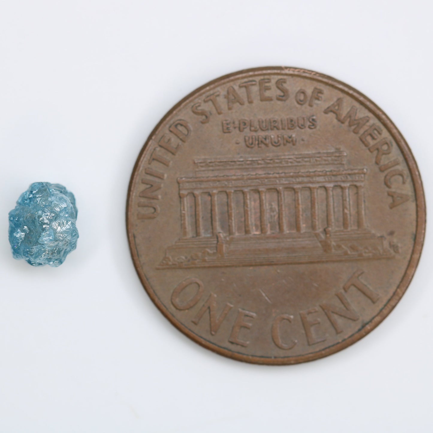 0.81 CT Blue Fancy Rough Uncut Diamond - Unique Gemstone for Engagement Rings and Custom Gold Jewelry