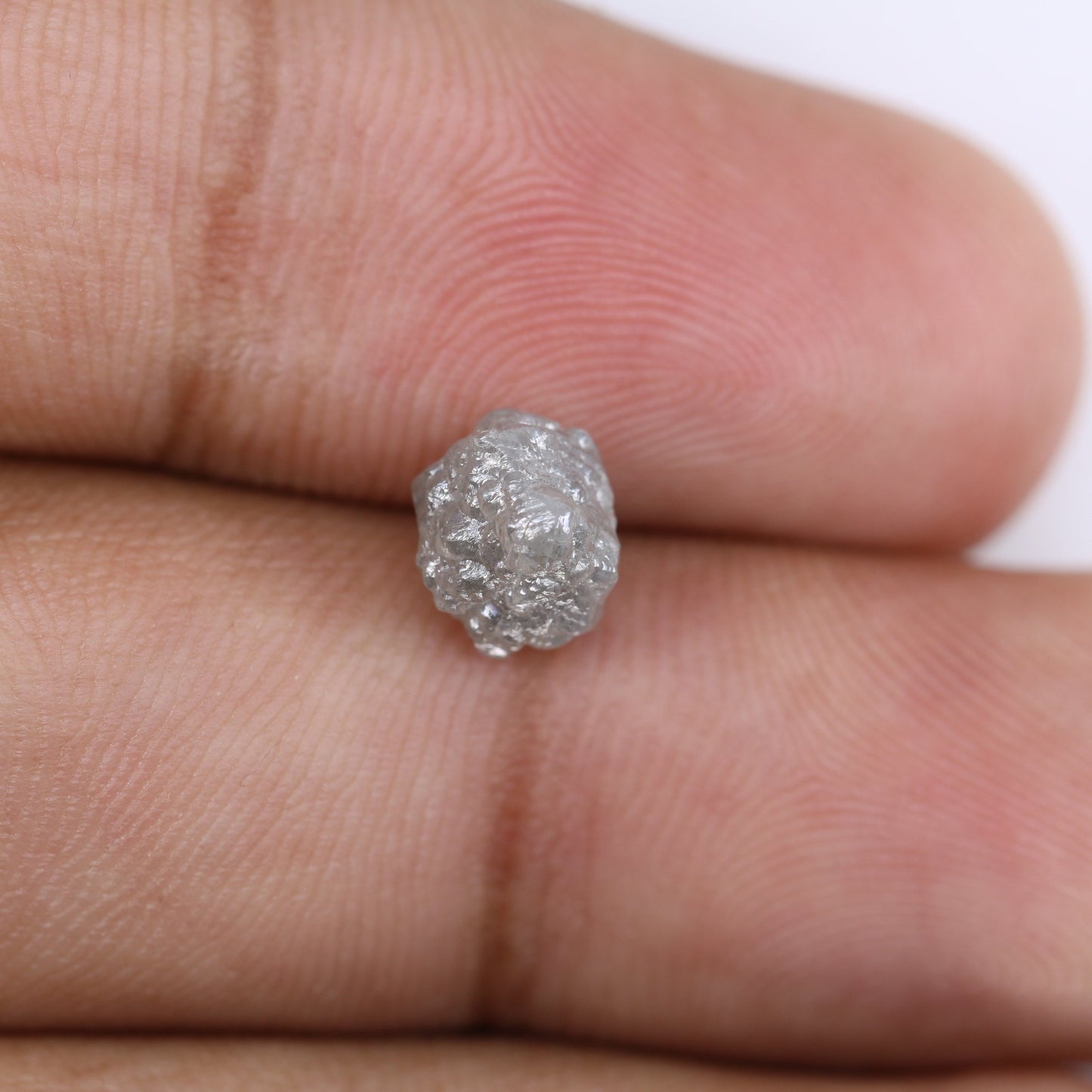 1.75 CT Salt and Pepper Raw Uncut Diamond - African Rough Gemstone - Sustainable Conflict-Free Jewelry - Unique Engagement Ring Gift for Her