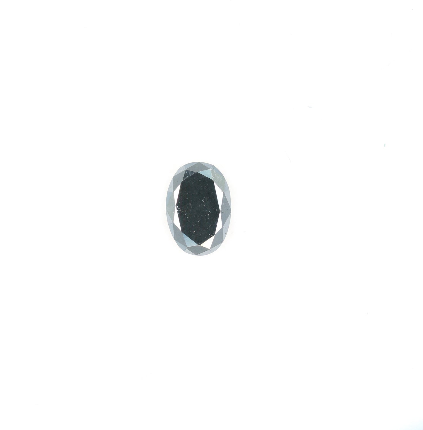 0.44 CT Black Oval Diamond for Engagement Ring | Natural Black Diamond Gift for Her | Unique Wedding Jewelry | Gift for Girlfriend, Sister