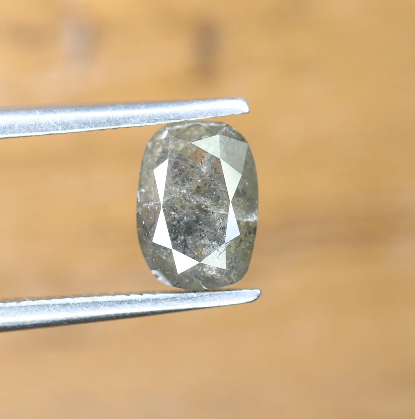 1.23 CT Oval Salt and Pepper Diamond | Unique Raw Engagement Ring Stone | Ethical Gemstone for Custom Jewelry | Natural Luxury Diamond
