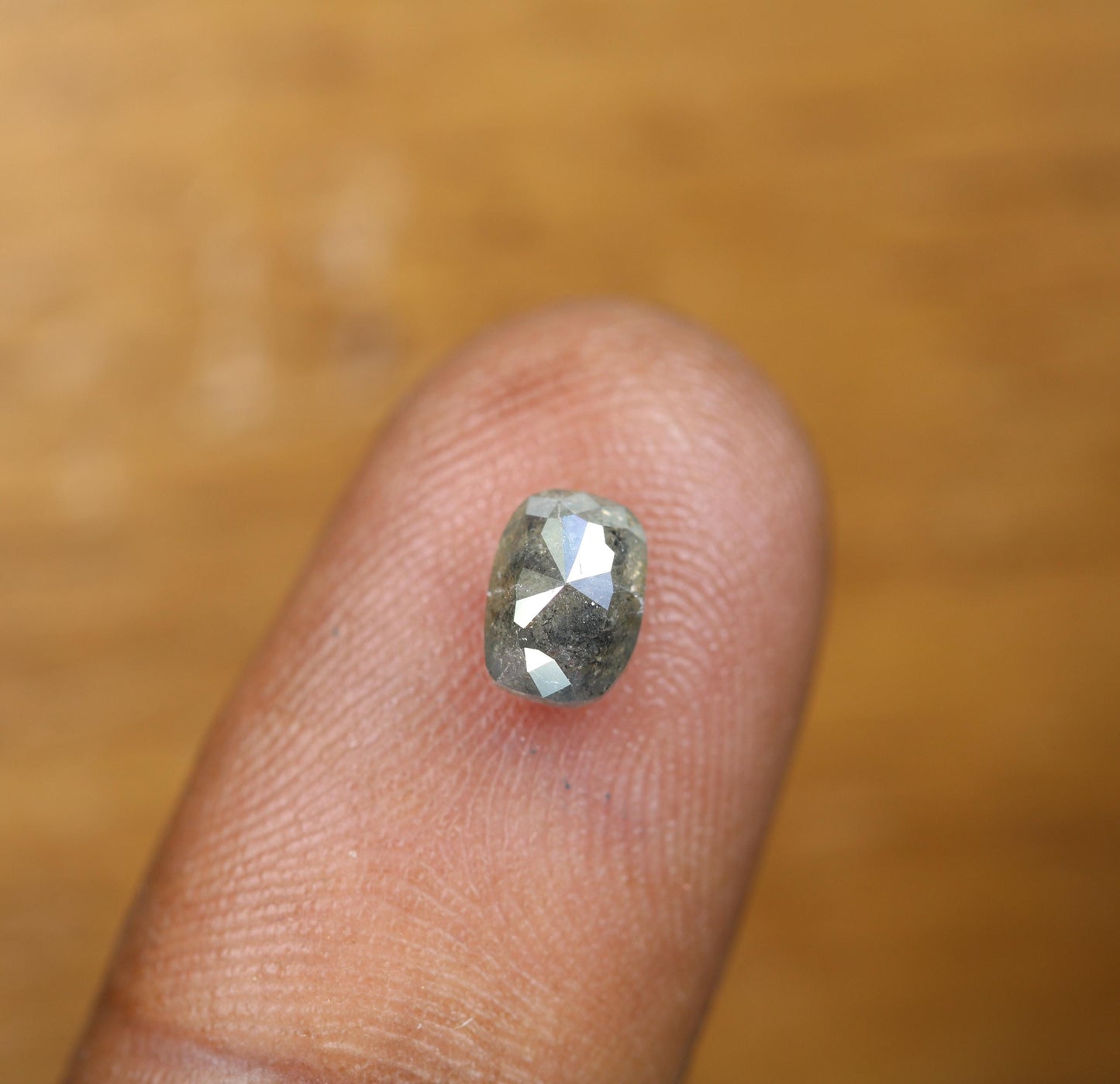 1.23 CT Oval Salt and Pepper Diamond | Unique Raw Engagement Ring Stone | Ethical Gemstone for Custom Jewelry | Natural Luxury Diamond