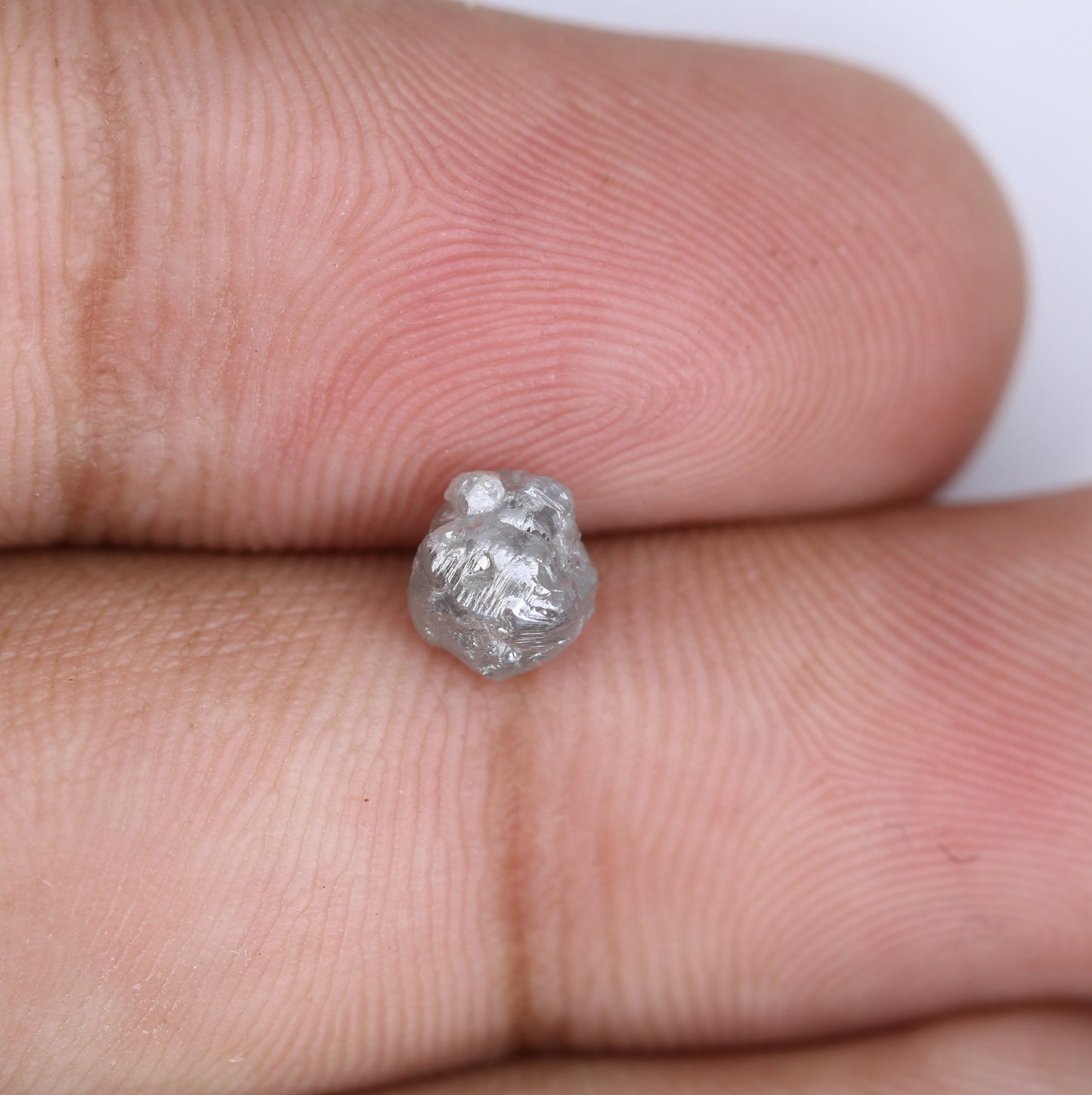 1.15 CT Grey Salt and Pepper Raw Uncut Diamond | Unrefined African Gem | Conflict-Free | Unique Rough Diamond Ring | Ideal Gift for Her