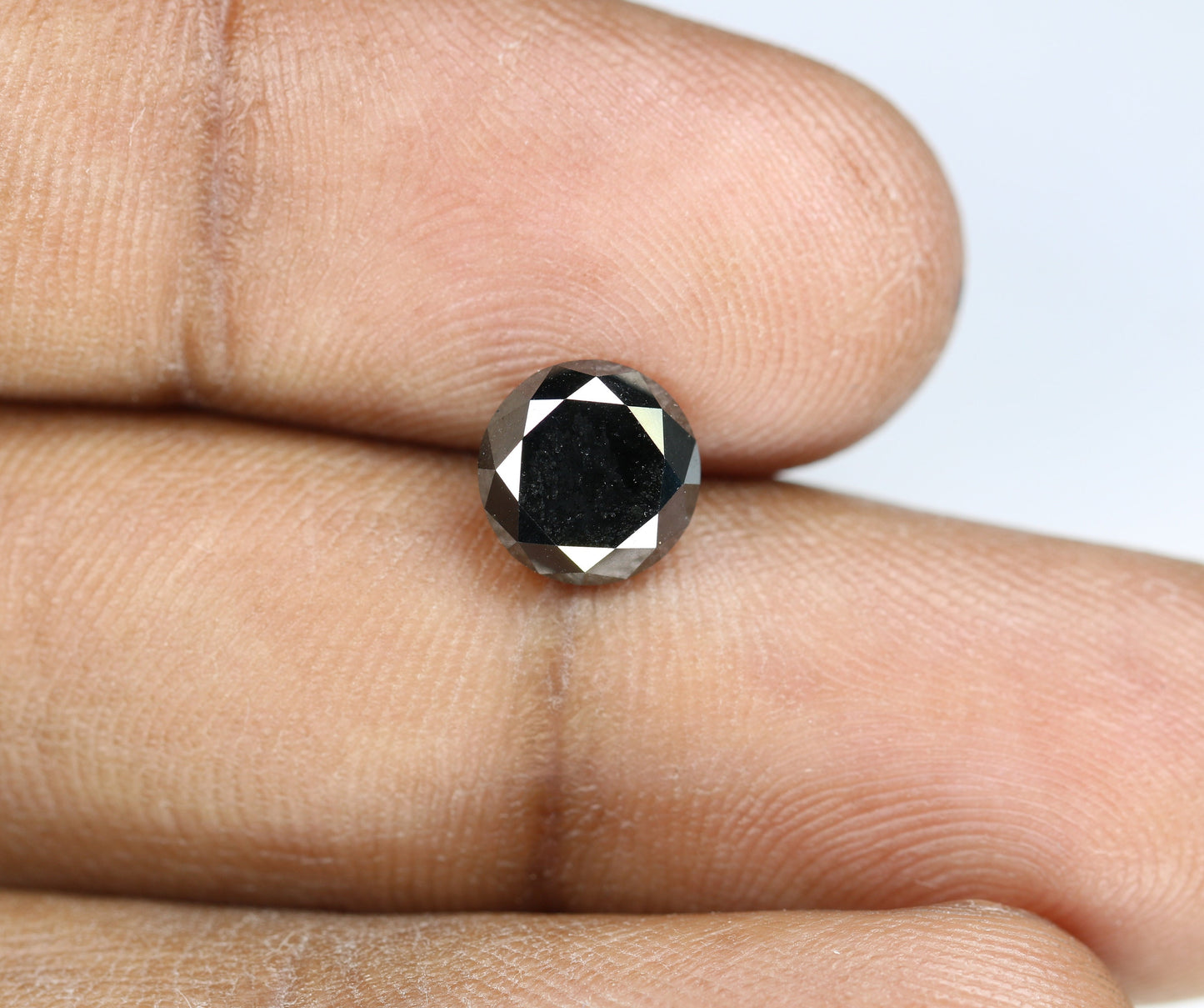 2.58 CT Loose Black Round Brilliant Cut Diamond | High-Quality Gemstone for Engagement Ring | Unique Proposal Jewelry | Custom Design