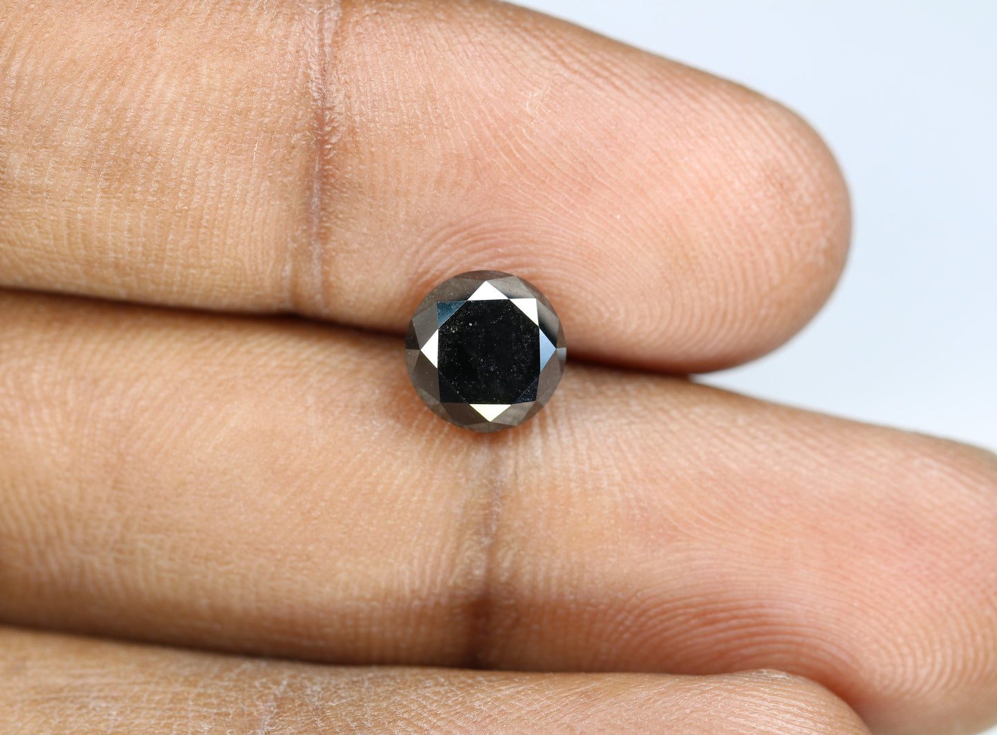 2.58 CT Loose Black Round Brilliant Cut Diamond | High-Quality Gemstone for Engagement Ring | Unique Proposal Jewelry | Custom Design