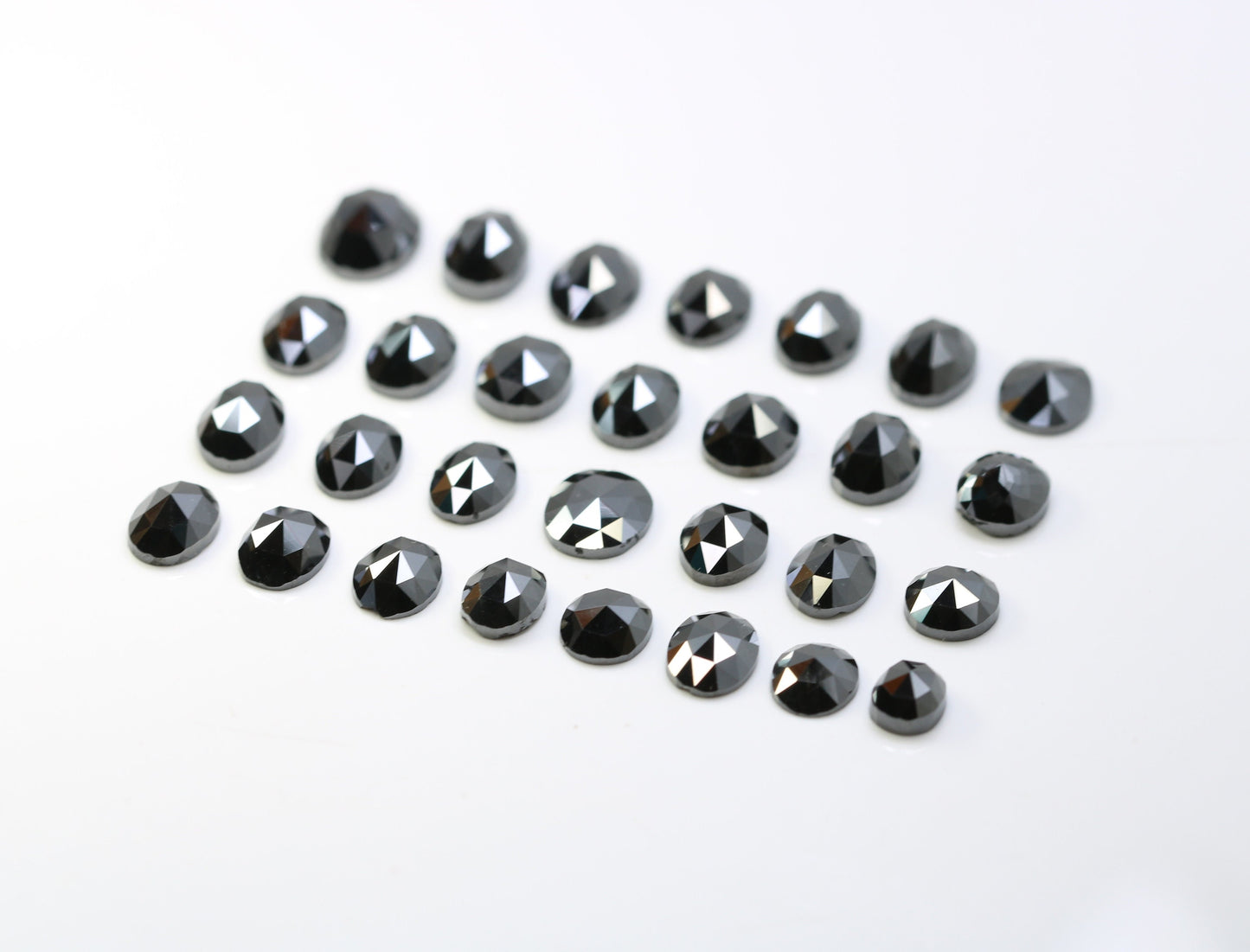 0.47 CT to 1.45 CT Loose Black Oval Diamonds | Polished Fancy Natural Diamonds for Designer Jewelry | Ideal for Gold Rings