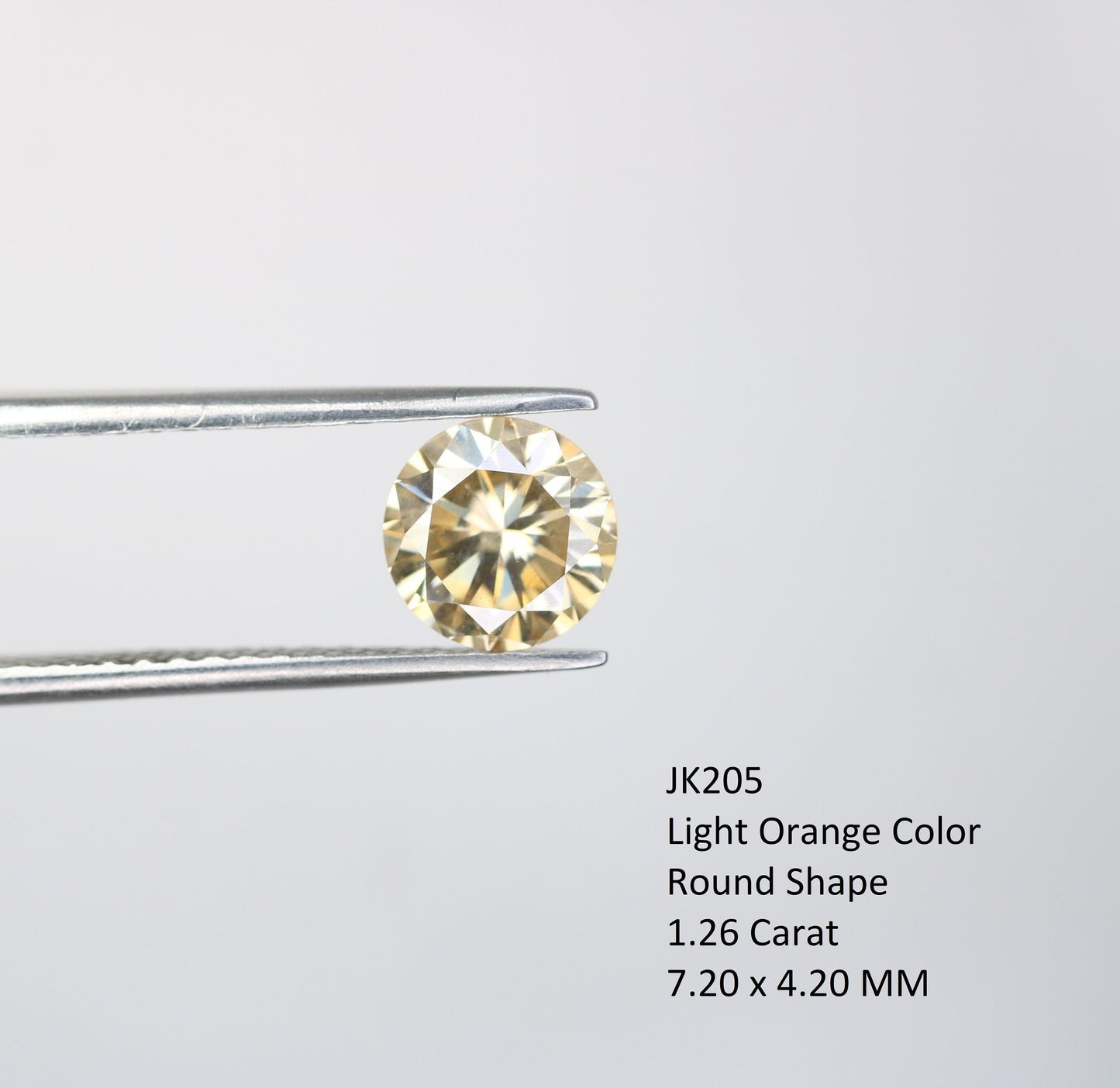 1.26 CT Natural Loose Round Brilliant Cut Fancy Light Yellow Diamond | Ideal for Rings, Earrings, Jewelry Making | Wholesale Price
