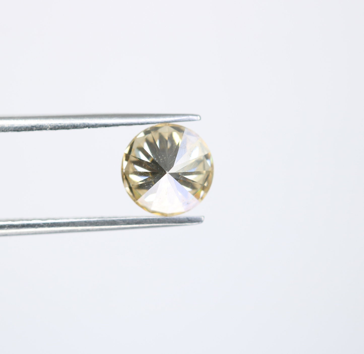 1.27 CT 7.30 MM Natural Loose Round Fancy Brilliant Cut Light Yellow Diamond | for Wedding Band, Earrings, Pendants, Rings | Wholesale Price