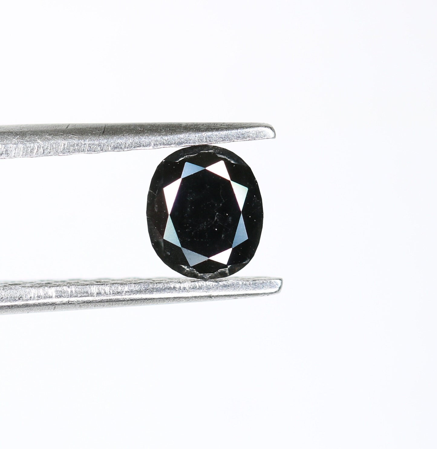 0.39 CT Oval Black Diamond | Loose Stone for Statement Jewelry | Custom Ring, Prong Pendant, or Halo Ring