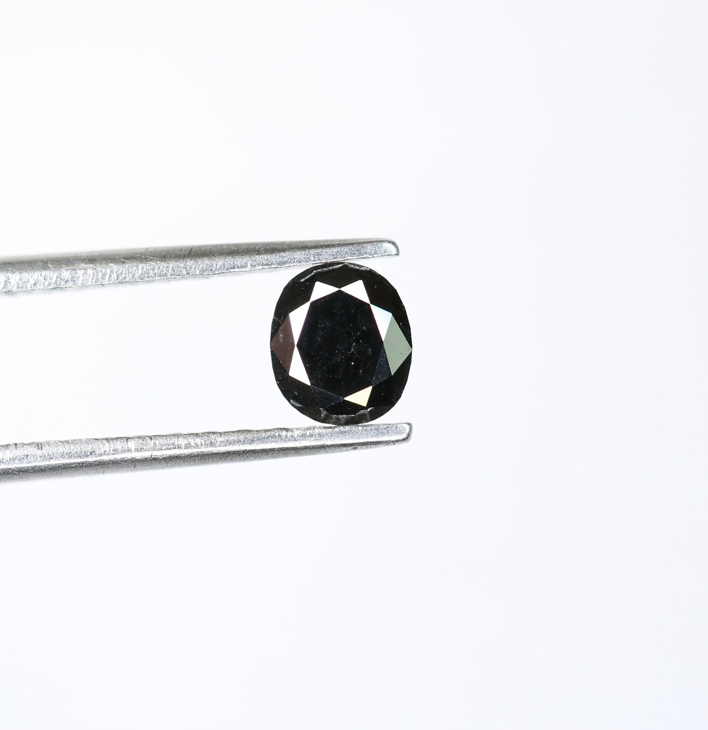 0.39 CT Oval Black Diamond | Loose Stone for Statement Jewelry | Custom Ring, Prong Pendant, or Halo Ring