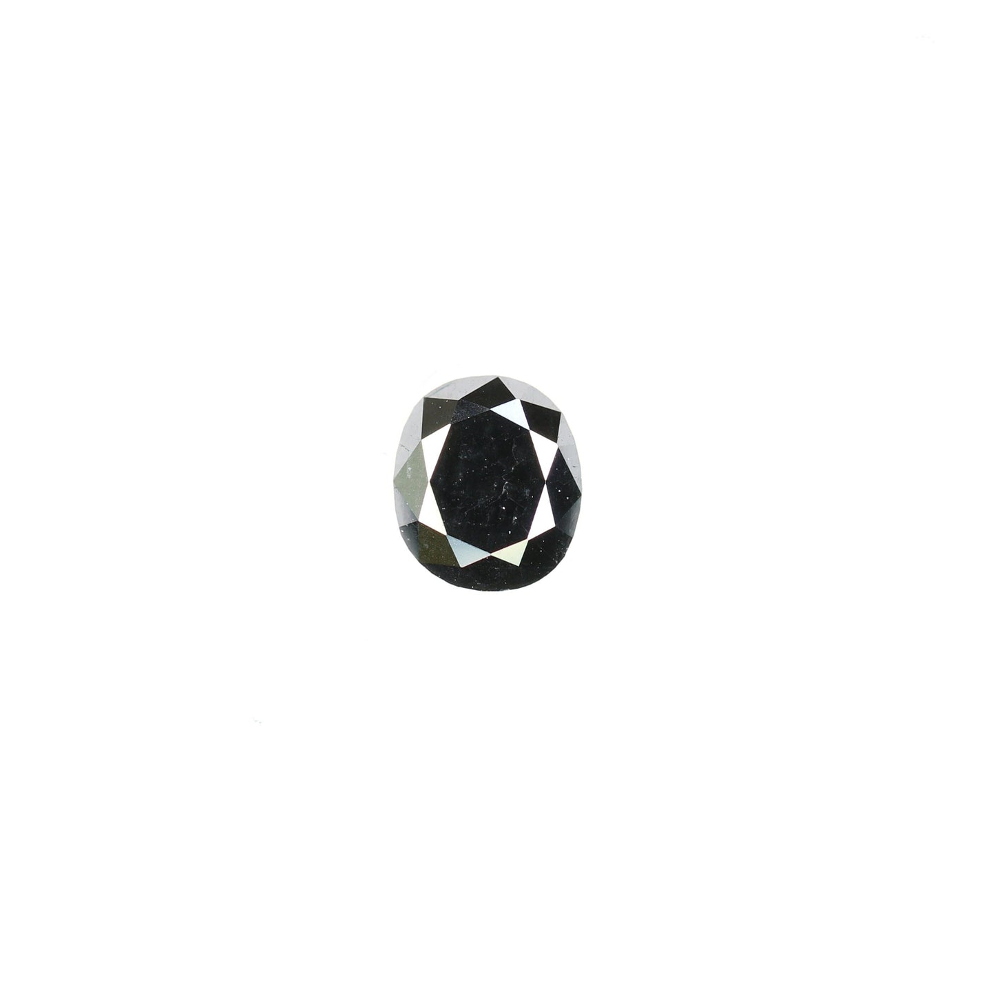 0.39 CT Oval Black Diamond | Loose Stone for Statement Jewelry | Custom Ring, Prong Pendant, or Halo Ring