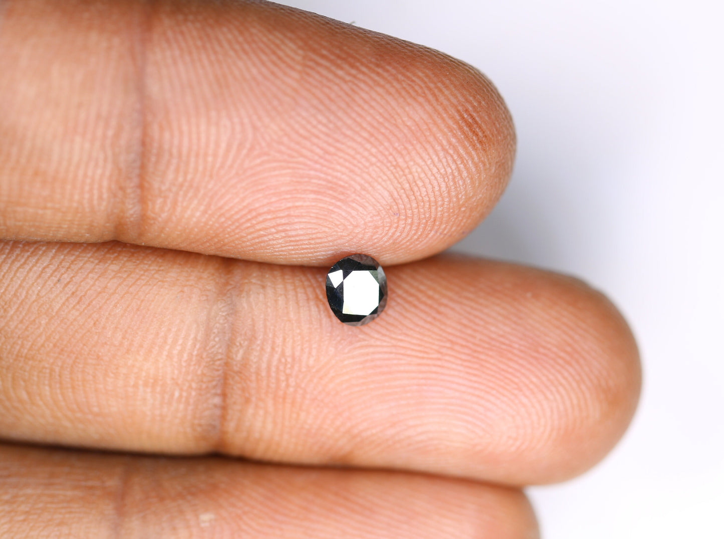 0.39 CT Oval Black Diamond | Loose Stone for Statement Jewelry | Custom Ring, Prong Pendant, or Halo Ring