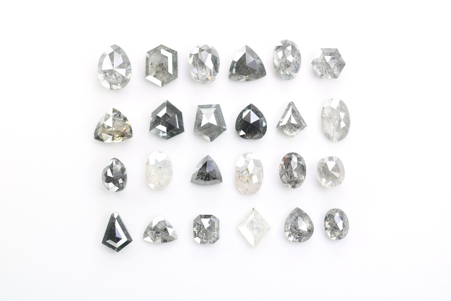 Unique Salt and Pepper Diamond | Mixed Shape Natural Loose Diamonds for Earrings & Wedding Rings | Perfect Gift for Necklaces