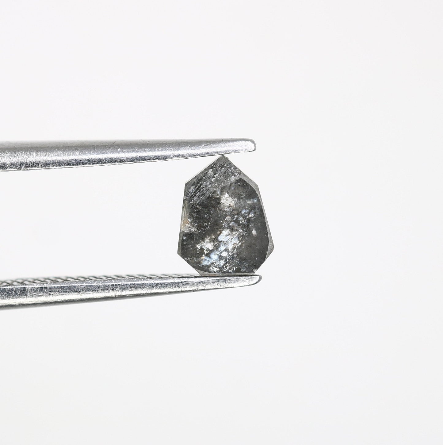 0.52 CT Salt and Pepper Unique Loose Diamond, Shield Cut for Handmade Necklace Pendant, Fancy Diamond Engagement Gold Ring For Women