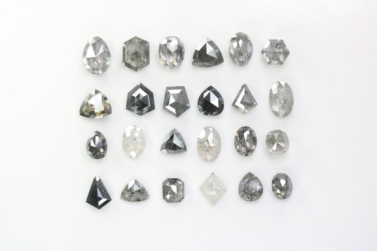 Unique Salt and Pepper Diamond | Mixed Shape Natural Loose Diamonds for Earrings & Wedding Rings | Perfect Gift for Necklaces